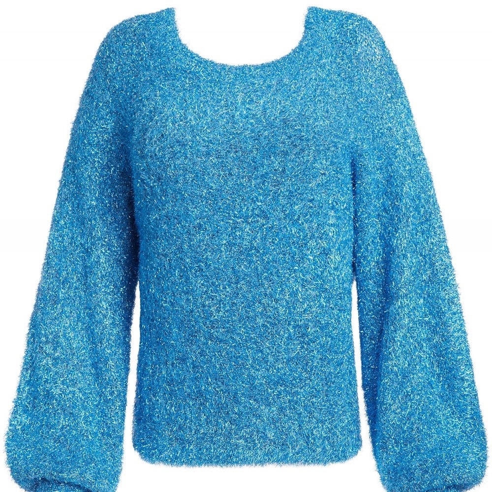 Metallic sweater